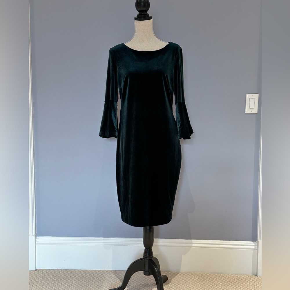 Green Velvet Dress